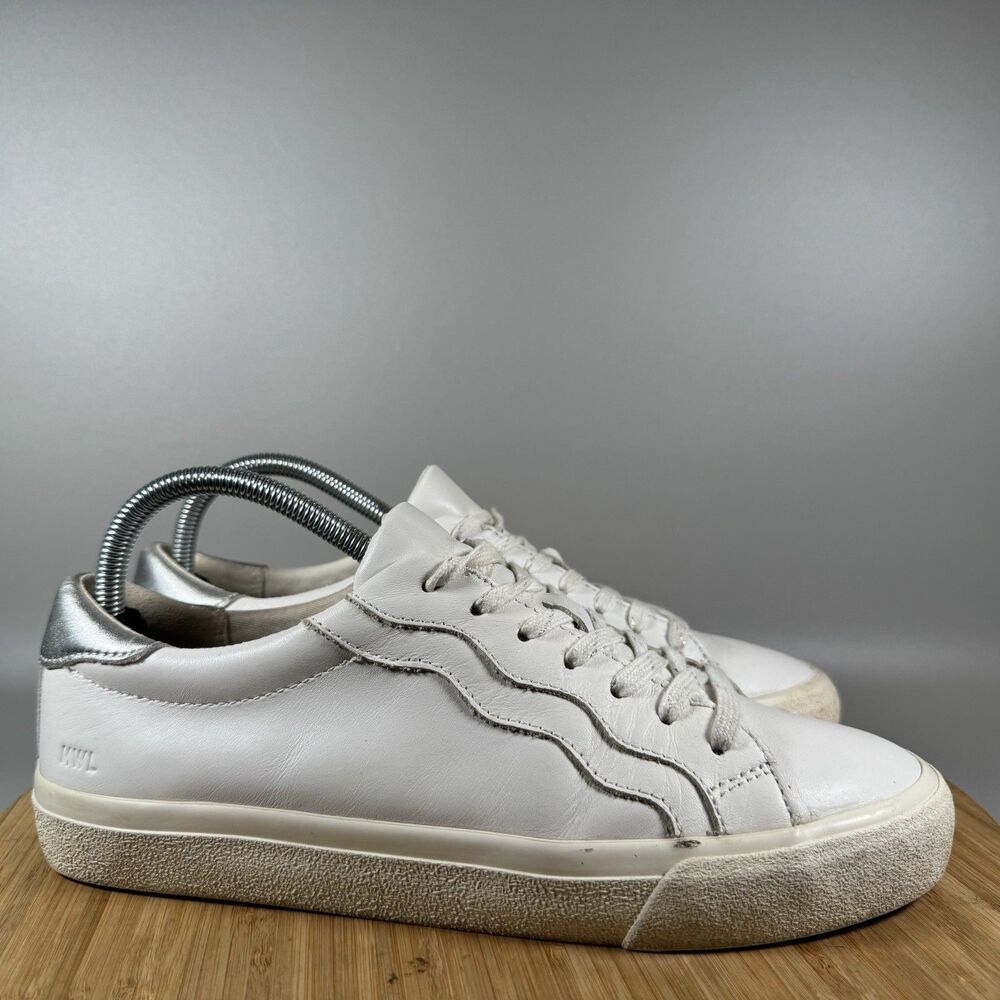 Madewell Sneakers Sidewalk Leather Casual Lace Up White Shoes Womens 9 Shoes